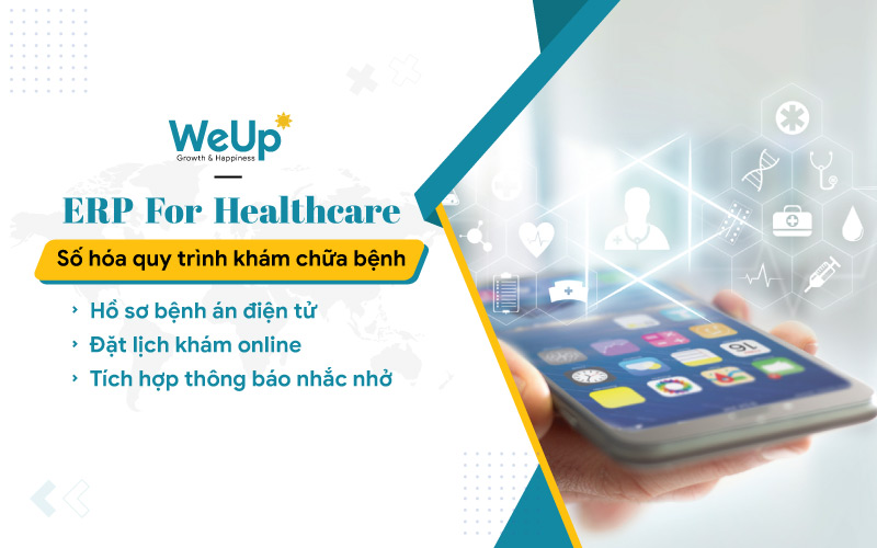 Phần mềm ERP For Healthcare tích hợp nhiều tính năng ưu việt cho hệ thống phòng khám